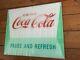 Vintage Rare Coca Cola Drink Machine Illuminated Sign Glass Pause And Refresh