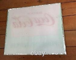 Vintage Rare Coca Cola Drink Machine Illuminated Sign Glass Pause And Refresh