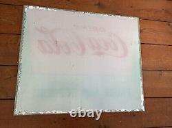 Vintage Rare Coca Cola Drink Machine Illuminated Sign Glass Pause And Refresh