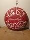 Vintage Rare Drink Coca Cola Sign 10.5in1940's Arabic English Cocacola sign