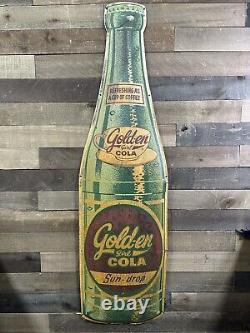 Vintage Rare Golden Girl Cola Sun-Drop Sign 59 x 16