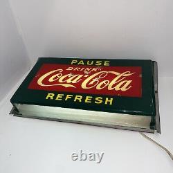 Vintage Rare Pause Refresh Drink Coca Cola Coke Light Up Sign Hanover Neon