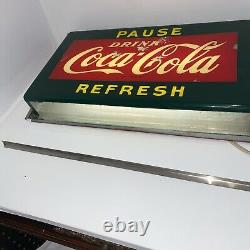 Vintage Rare Pause Refresh Drink Coca Cola Coke Light Up Sign Hanover Neon
