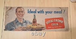 Vintage Rc Cola Card Stock Trolly Sign