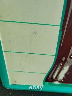 Vintage Robertson 5-58 Coca-Cola Fish Tail Bottle Sign Coke Soda Ad