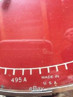 Vintage Round Bubble Glass Face Coca Cola Thermometer Sign