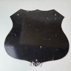 Vintage Route 66 Coca Cola Porcelain Sign Gas Pump Soda Diner Sign