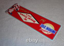 Vintage Royal Crown Cola +moon Pie 15 Die-cut Metal Coca Soda Gasoline Oil Sign