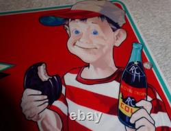 Vintage Royal Crown Cola +moon Pie 15 Die-cut Metal Coca Soda Gasoline Oil Sign