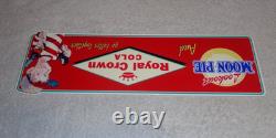 Vintage Royal Crown Cola +moon Pie 15 Die-cut Metal Coca Soda Gasoline Oil Sign
