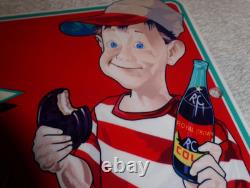 Vintage Royal Crown Cola +moon Pie 15 Die-cut Metal Coca Soda Gasoline Oil Sign