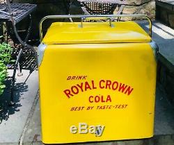 Vintage Royal Crown Tall Cooler Sign Coca Cola 7up Pepsi Orange Crush Dr Pepp