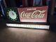 Vintage SERVE YOURSELF COCA COLA Lighted Fountain Sign With Clock