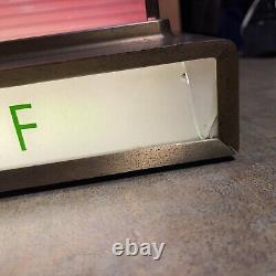 Vintage SERVE YOURSELF COCA COLA Lighted Fountain Sign With Clock