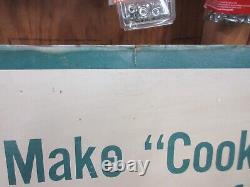 Vintage Serve Coca Cola Sign Of Good Taste Make Cook-outs Extra Fun Large Sign