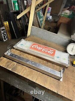 Vintage Soda Coke Coke Drink Coca Cola Vendo Vending Machine Light Up Sign Parts
