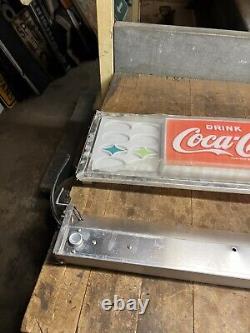 Vintage Soda Coke Coke Drink Coca Cola Vendo Vending Machine Light Up Sign Parts