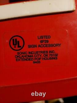 Vintage Sonic/coca Cola Menu Marquee-the Real Deal-from 1997-rare Piece-wow