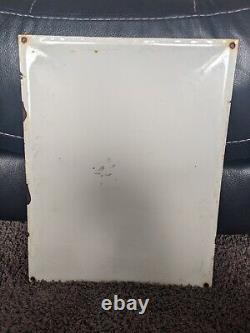 Vintage Sprite Porcelain Metal Gas Station Soda Coca-cola Sign 13 X 16