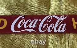 Vintage Style Coca Cola Door Push 32 X 3.25 Inch Heavy Porcelain