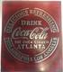 Vintage Style Coca Cola Metal Sign Handmade Garage Art