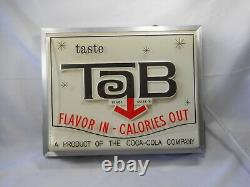 Vintage Tab Light-Up Coca-Cola Grocery Trade Sign