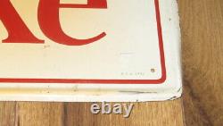 Vintage Things Go Better with Coke Coca Cola Advertising Sign M. C. A 2732 Metal