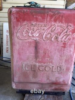 Vintage Westinghouse Coca Cola Cooler MISSING LID