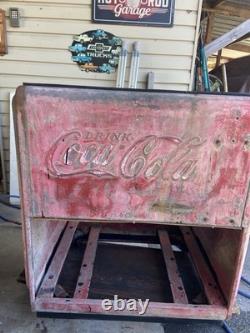 Vintage Westinghouse Coca Cola Cooler MISSING LID