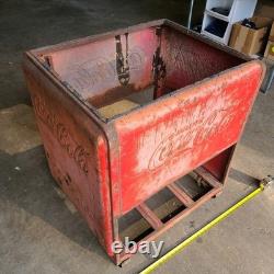 Vintage Westinghouse Coca Cola Cooler sheetmetal shell only
