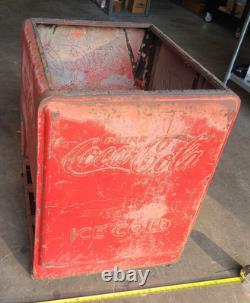 Vintage Westinghouse Coca Cola Cooler sheetmetal shell only
