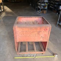 Vintage Westinghouse Coca Cola Cooler sheetmetal shell only