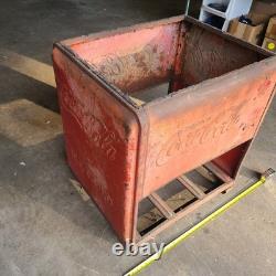 Vintage Westinghouse Coca Cola Cooler sheetmetal shell only