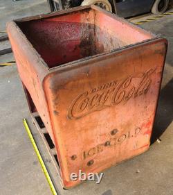 Vintage Westinghouse Coca Cola Cooler sheetmetal shell only