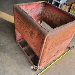 Vintage Westinghouse Coca Cola Cooler sheetmetal shell only
