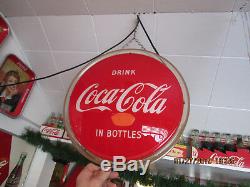Vintage coca cola Light-up Halo sign Bottle arrow