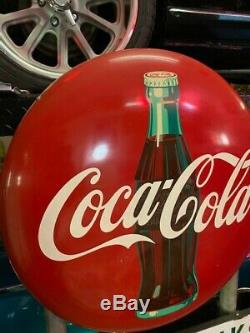 Vintage coca cola porcelain sign