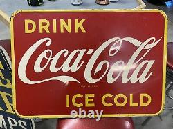 Vintage coca cola sign