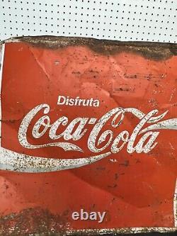 Vintage coca cola sign metal
