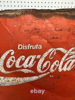 Vintage coca cola sign metal