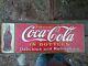 Vintage coca cola tin sign