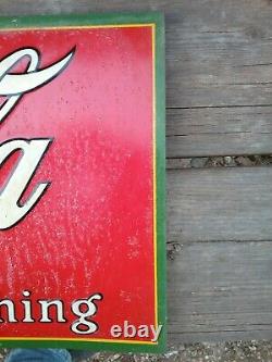 Vintage coca cola tin sign