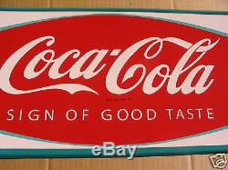 Vintage coke sign 1966 fishtail sign