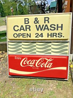 Vintage double sided Lighted Coca-cola store sign 4'x4' (Large)