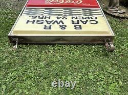 Vintage double sided Lighted Coca-cola store sign 4'x4' (Large)