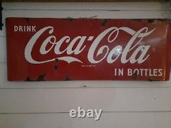 Vintage porcelain coke sign