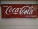 Vintage porcelain coke sign