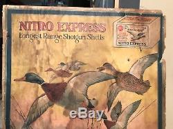 Vntage Very Rare Remington Nitro Express Club Dealer Display Sign Litho 1920s