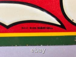 Vtg 1930s Coca Cola SST Tin Embossed Metal Advertising Soda Pop Coke Sign 18x6