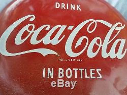 Vtg 1950's DRINK Coca-Cola 16 Button Sign AM 85 X